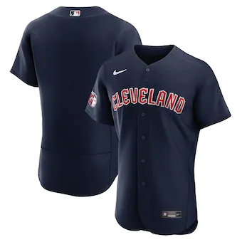 mens nike navy cleveland guardians alternate authentic team